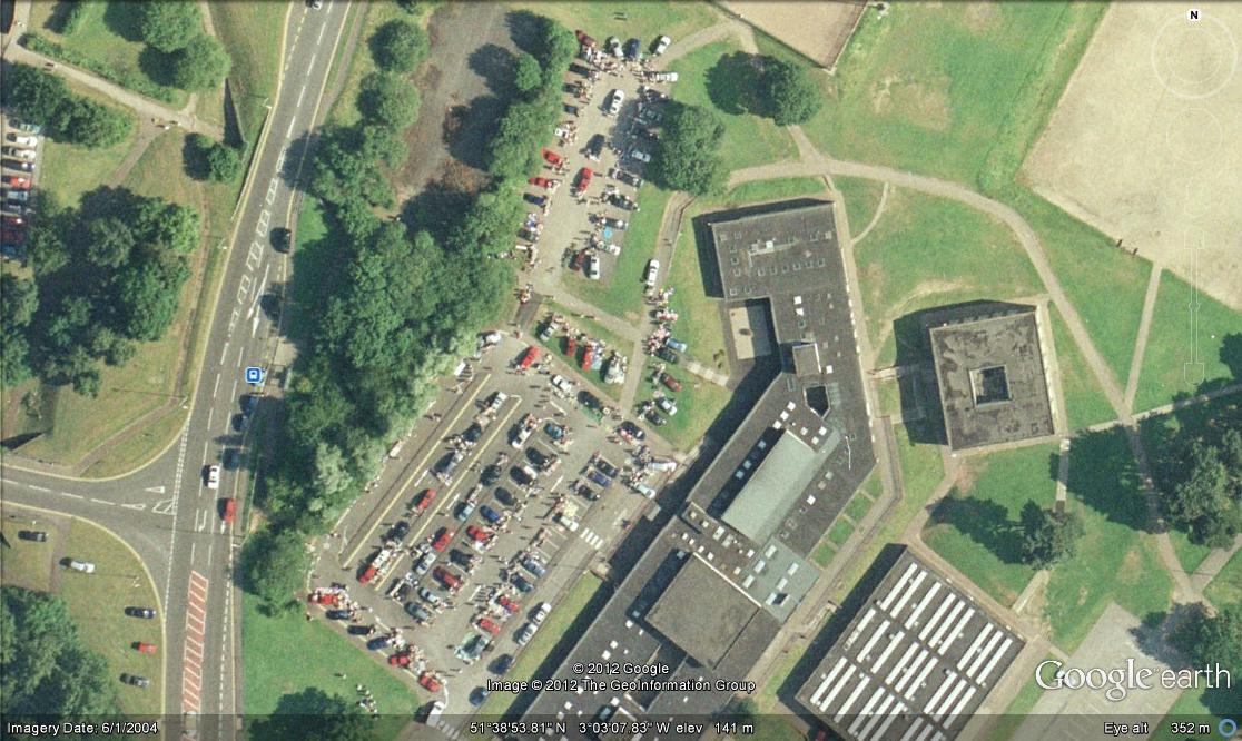 Fairwater boot sale from google earth
