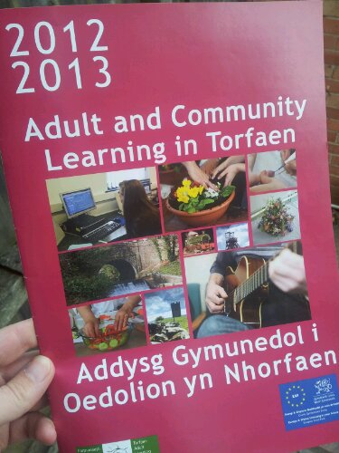 Torfaen's new adult education brochure