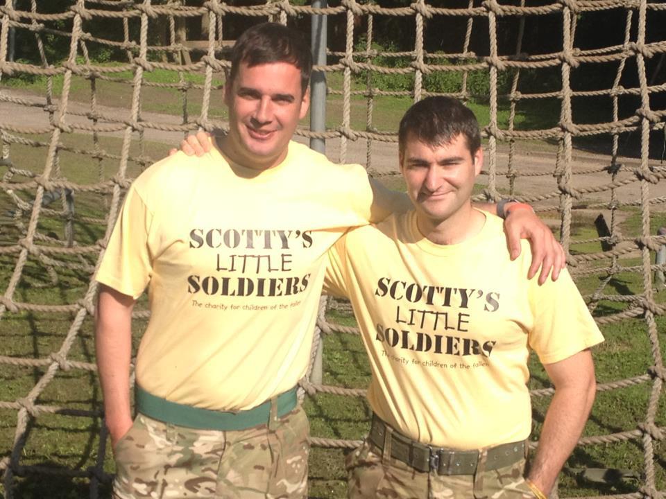 Dave Allison (left) with Cpl Leighton Nicahlos, both infantry instructors with the Royal Welsh