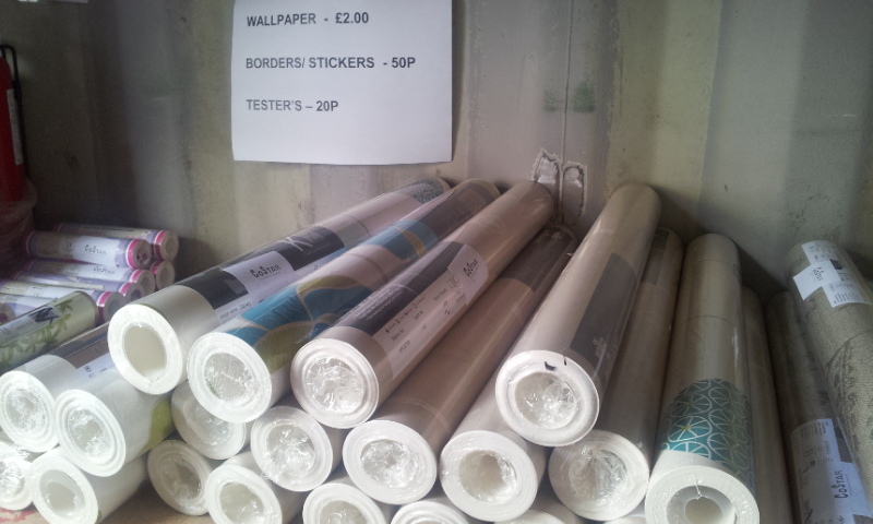 Rolls of wallpaper from Wilkinsons Cwmbran