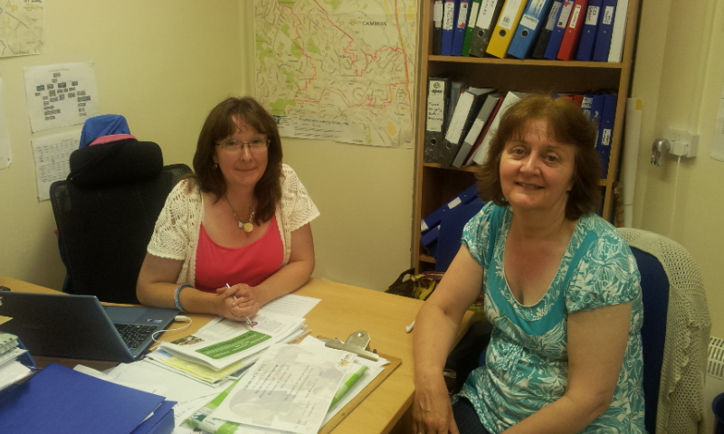 Sue Baugh and Lynne Howles, charity managers at the CoStart Partnership