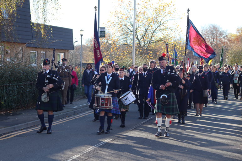 A Remembrance Day parade