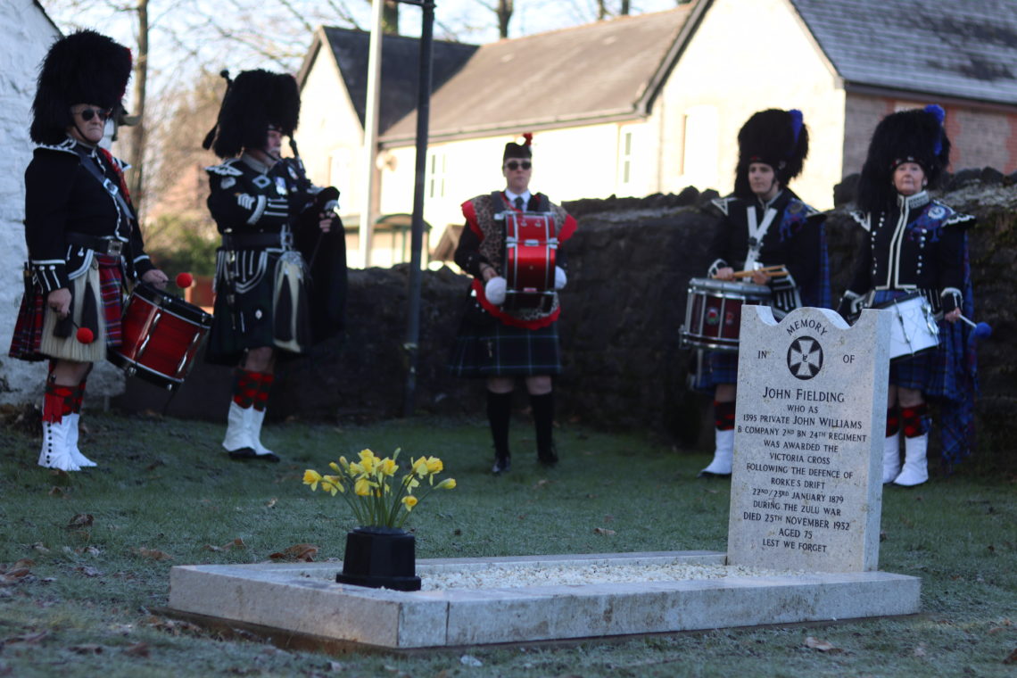 Photos: Remembrance service for John Fielding- Cwmbran's Victoria Cross ...