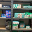 nappies on shelves
