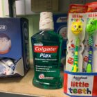 toothbrushes and toothpaste