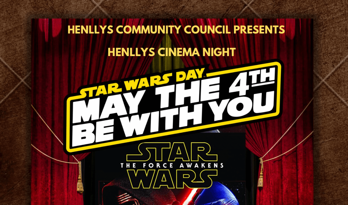 a poster for a cinema screening of Star Wars