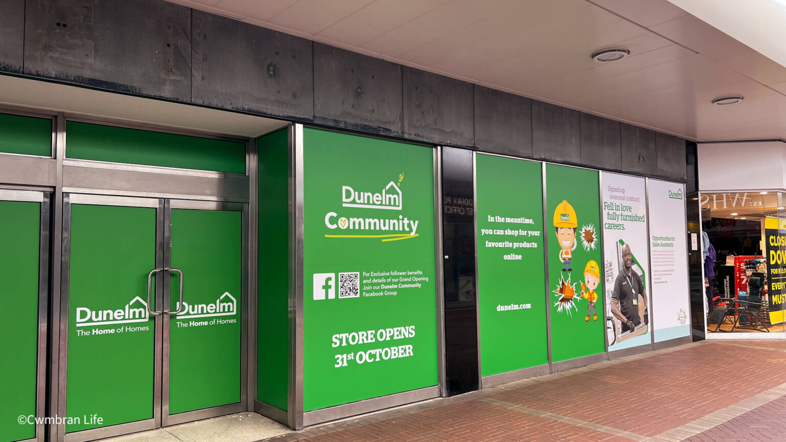 The opening date for Dunelm's new store in Cwmbran Cwmbranlife