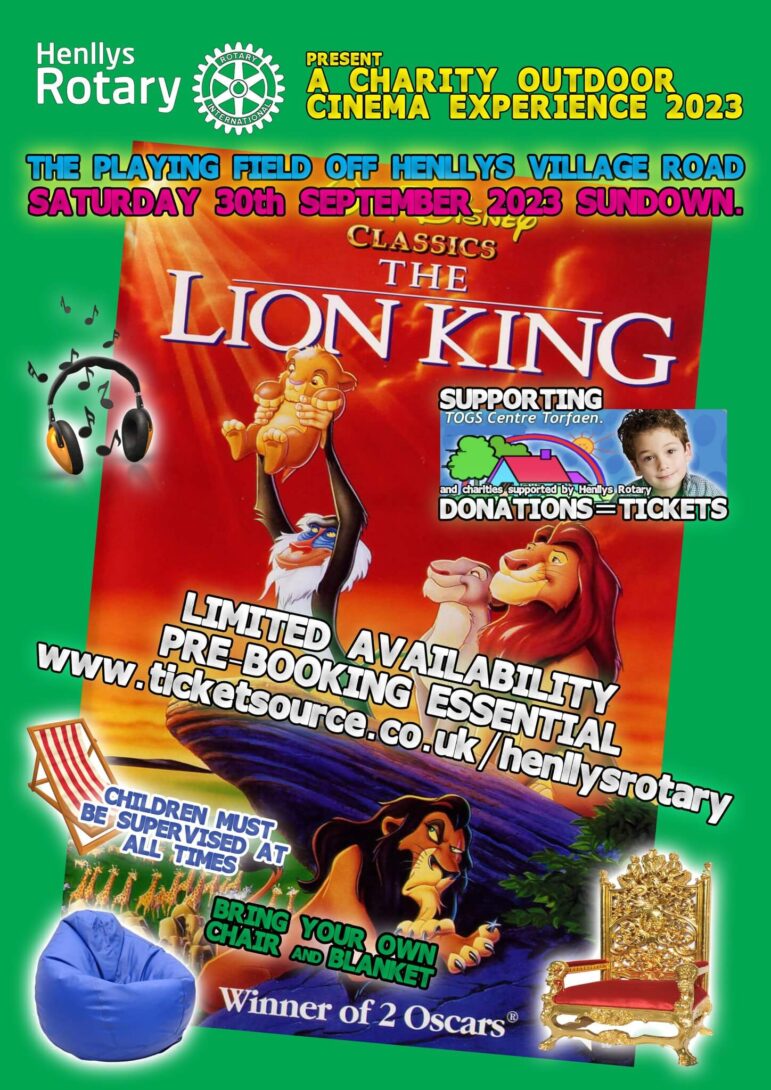 a poster for a lion king cinema event