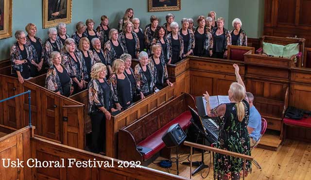 a ladies choir sing at a concert
