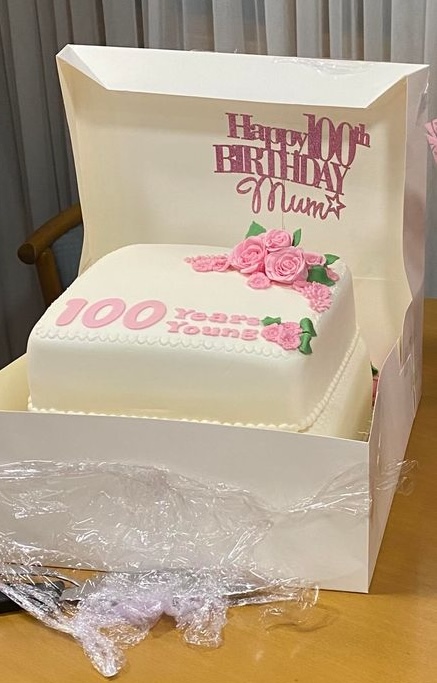 a 100th birthday cake