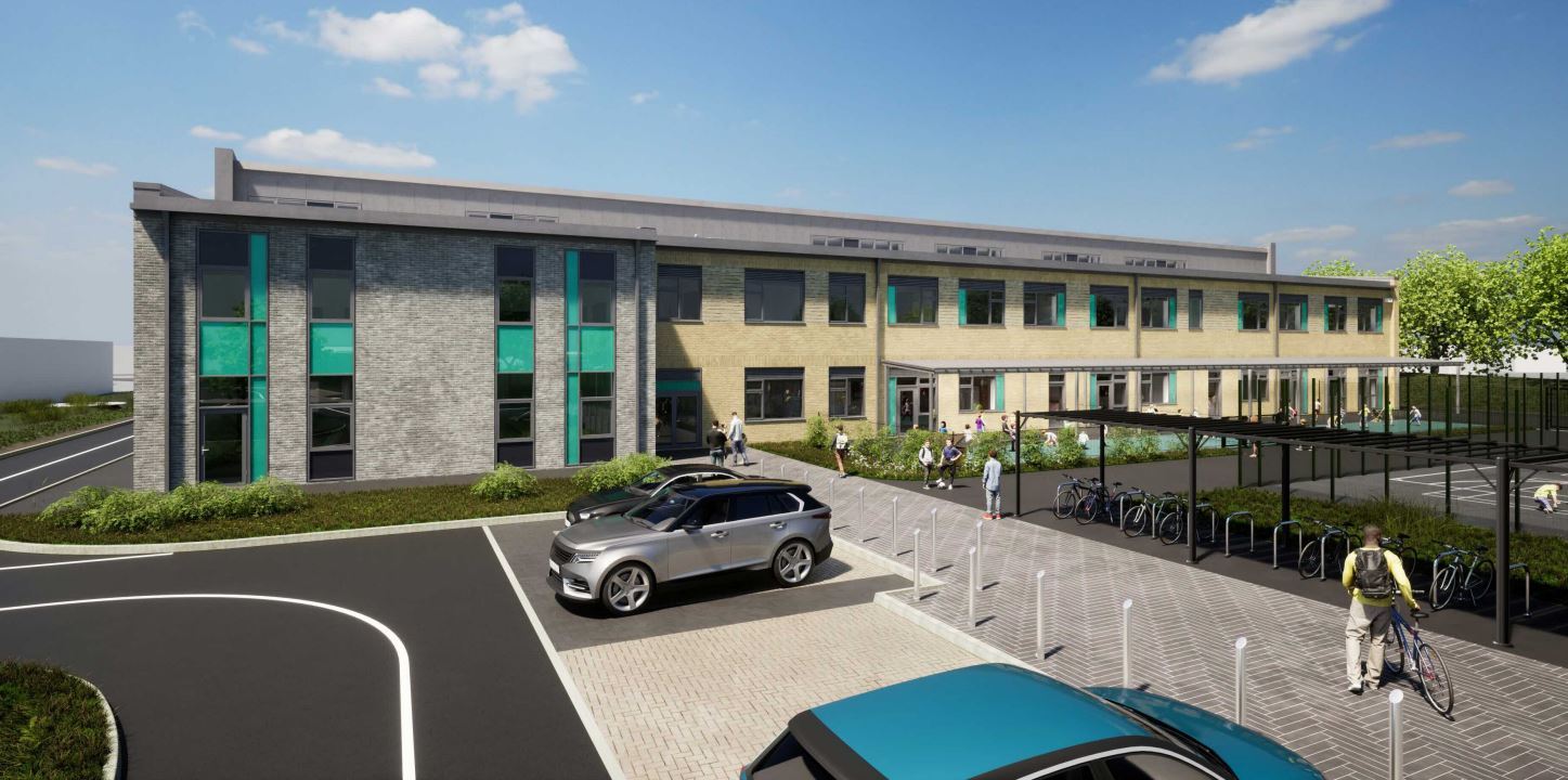 An image showing how the replacement Maendy Primary School is intended to look. Picture: Torfaen County Borough Council planning file.