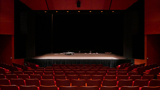 an empty theatre and stage