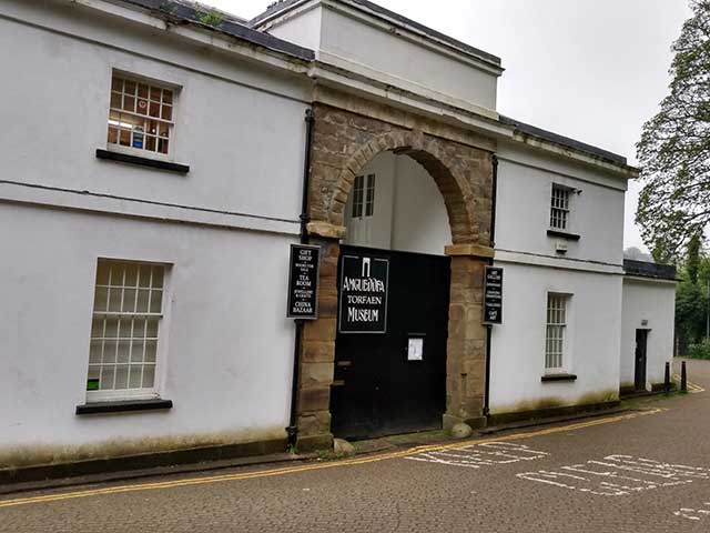 The entrance to Torfaen Museum in Pontypool