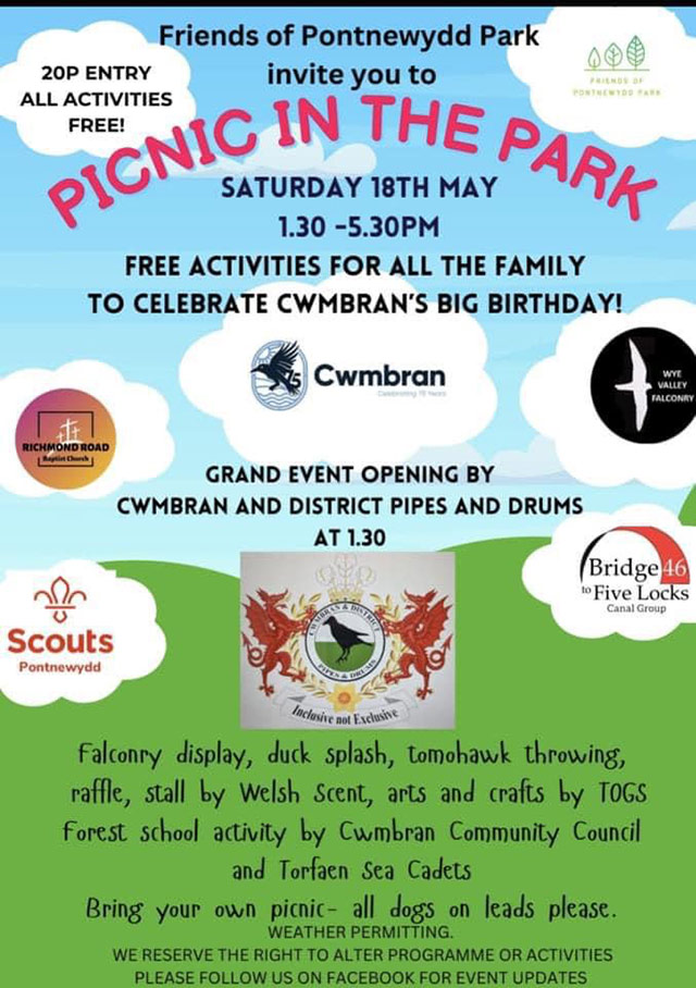 Poster for picnic in park event