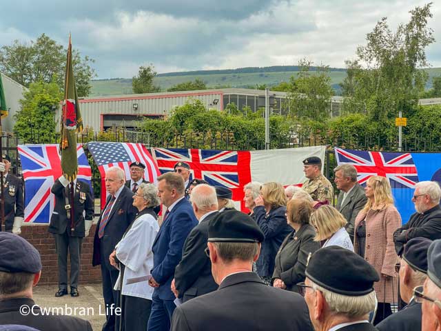 guest at a d-day service in Cwmbran
