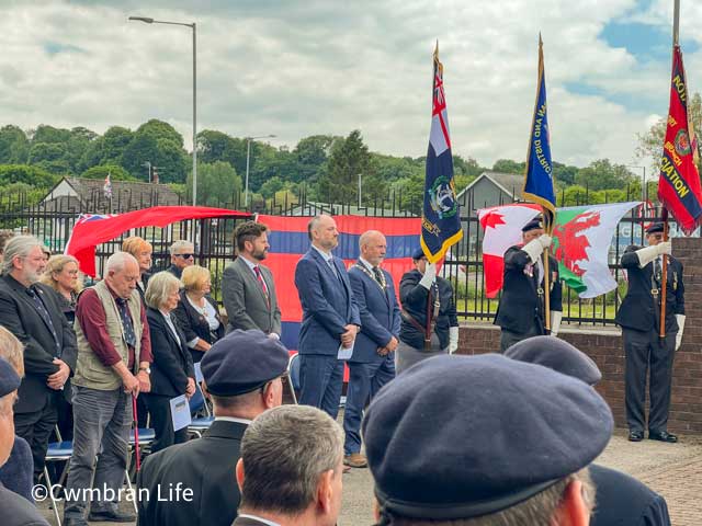 guest at a d-day service in Cwmbran