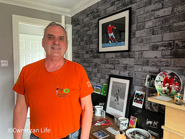 George Best's football agent visits Cwmbran