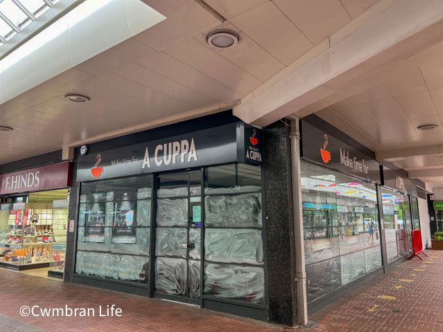 a closed coffee shop