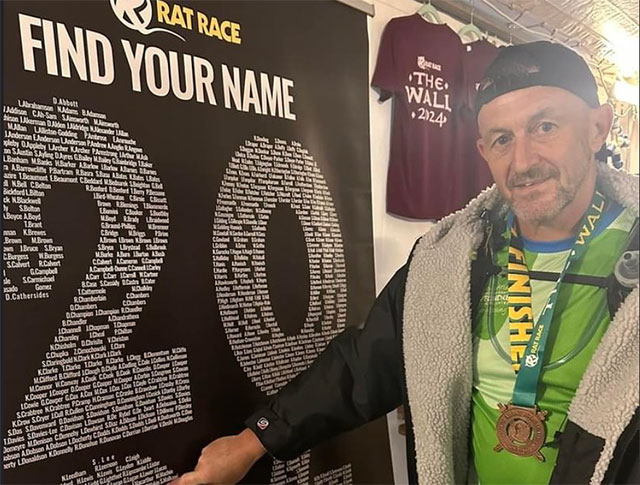 paul mason finds his name on the list of runners