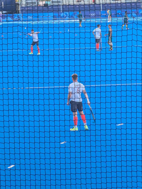 a man on a hockey pitch