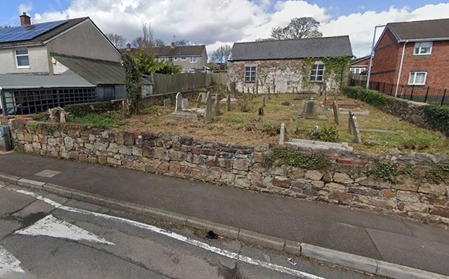 a former chapel and graveyard