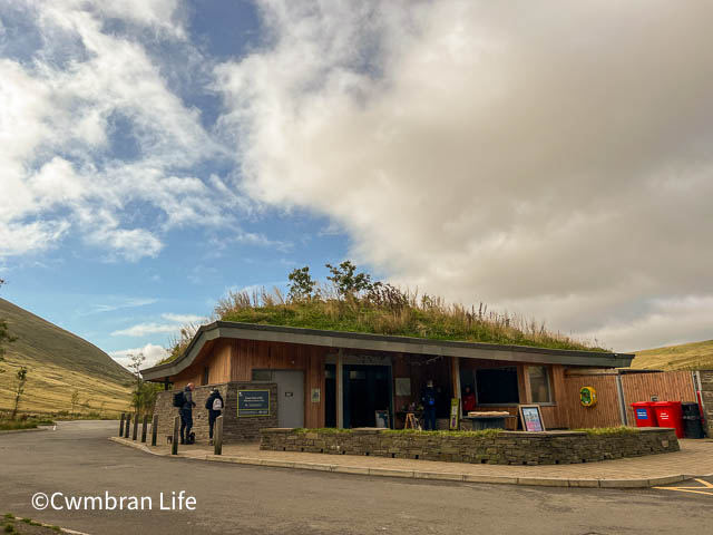 The toilet block at Pont ar Daf car park