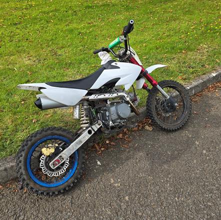 an off-road motorbike