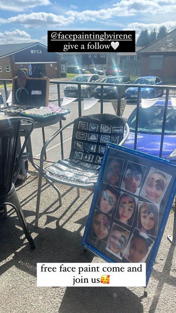 a face painting stall