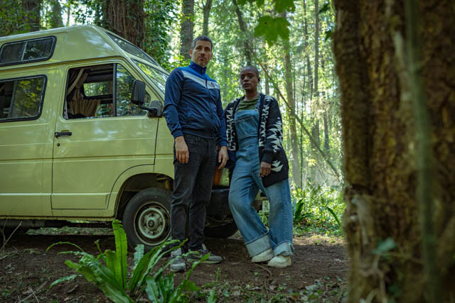 (L-R); Michael (Robert James-Collier, and Karen (T'Nia Miller)