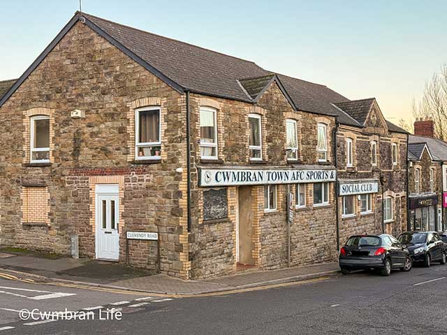 The former Cwmbran Town AFC Sports and Social Club