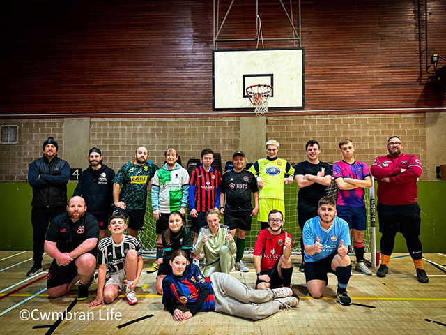 Llanyrafon FC's disability football team