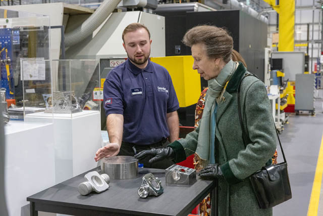 princess royal chatting to a man