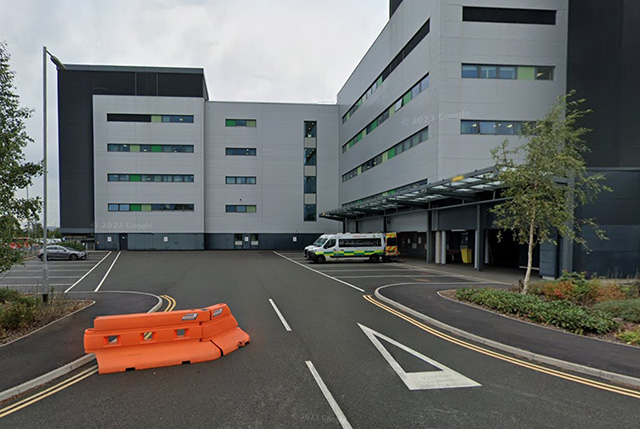 a hospital car park