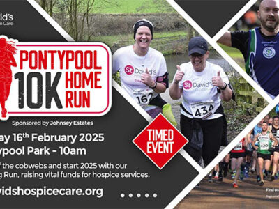 Enter the Pontypool 10km Home Run for St David’s Hospice Care