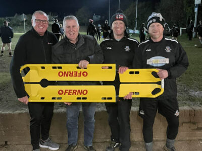 Safety stretcher presented to Cwmbran Rugby Club