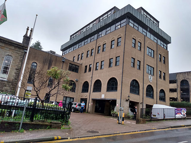 Torfaen Civic Centre in Pontypool