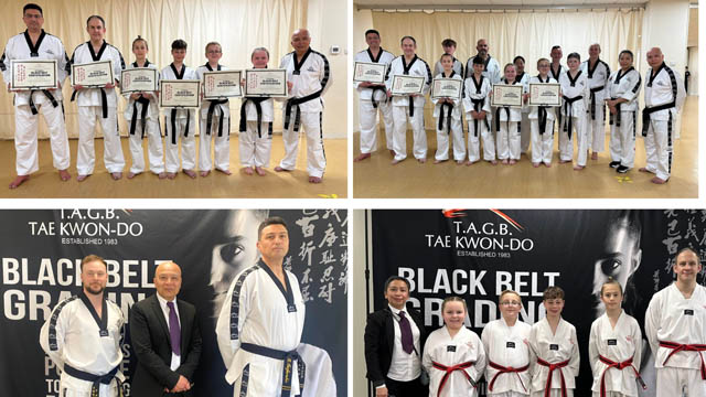 four photo of tae kwon do club members