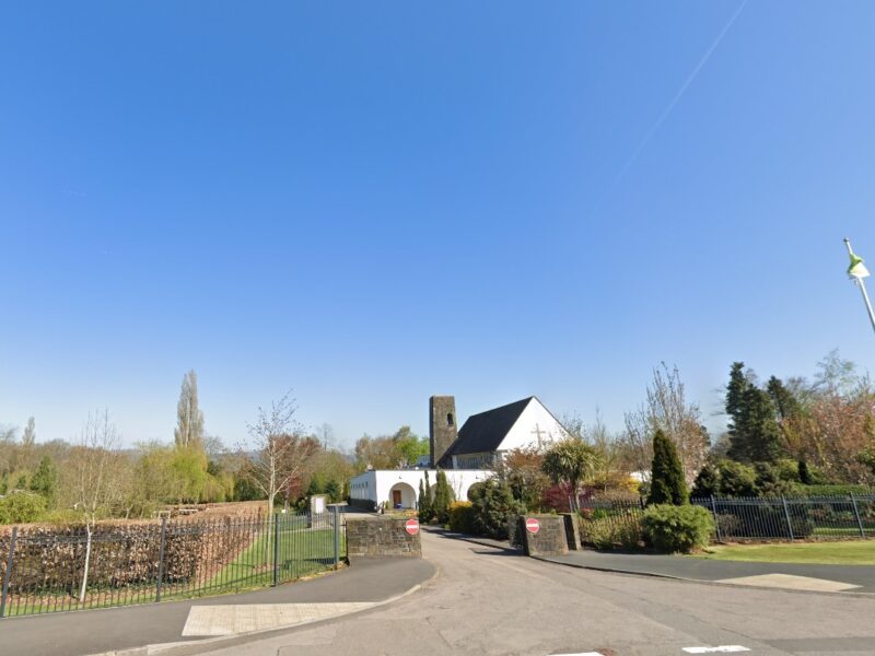 Gwent Crematorium at Croesyceiliog, Cwmbran, Torfaen.