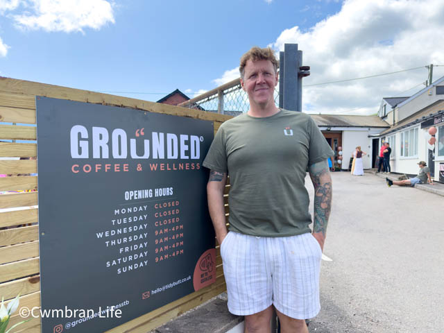 Matthew Creel, one of the founders of Tidy Butt at Grounded Coffee and Wellness Cafe in Sebastopol