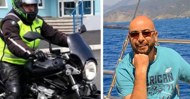 Mark Wood on holiday and on on his motorbike