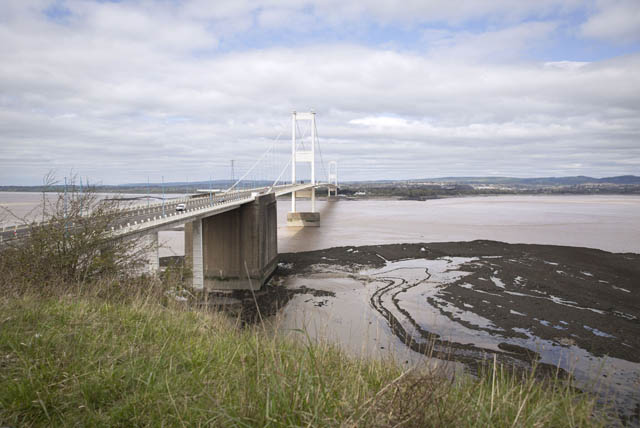 The M48 Severn Bridge across the severn estuary