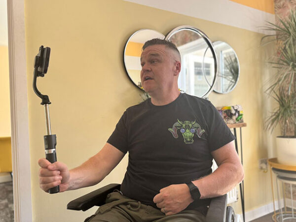 Cwmbran man starts YouTube channel to share his experiences with multiple sclerosis