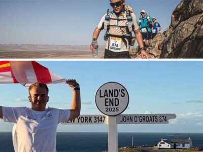 2,000 miles: 30 days: Man to run from Land’s End to John O’Groats and cycle back to Cornwall