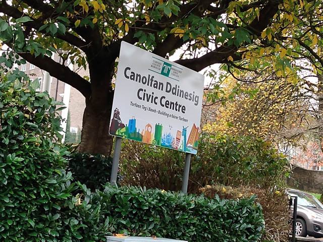 Torfaen Civic Centre in Pontypool