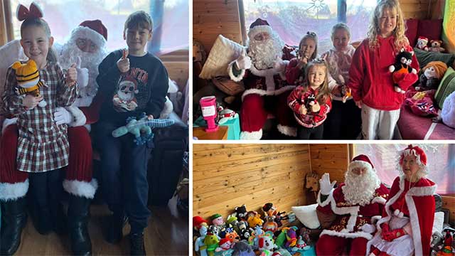 photos of santa with children