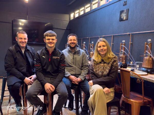 Deaf racing driver Caleb McDuff visits Kilted Dragon Distillery on 18th birthday
