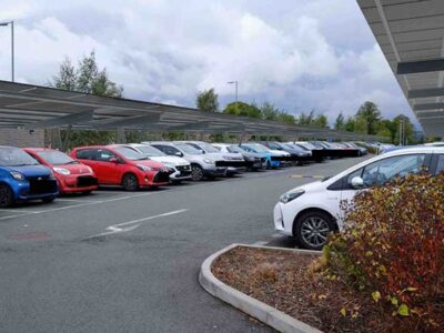 Solar panels approved in Cwmbran hospital car park