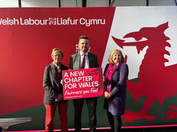 Lynne Neagle MS interviewed at Welsh Labour Senedd campaign launch