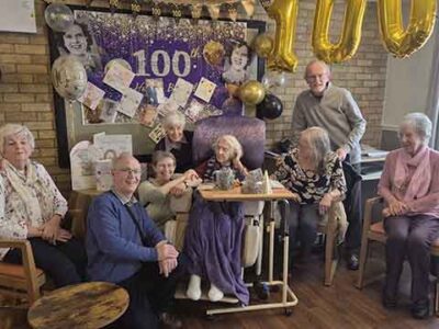 Strictly Come Dancing fan celebrates 100th birthday in Cwmbran