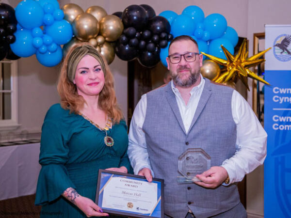 Sporting Achievement Award given to founder of disability football team in Cwmbran